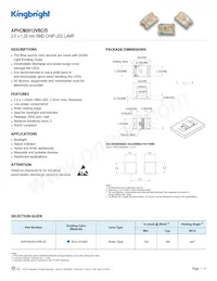 APHCM2012VBC/D Datasheet Cover