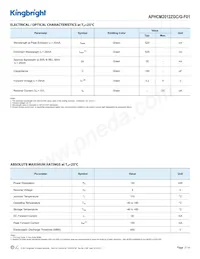 APHCM2012ZGC/G-F01 Datasheet Page 2