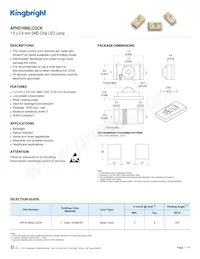 APHD1608LCGCK Datasheet Copertura