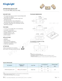 APHHS1005LSECK/J3-PF Datasheet Cover