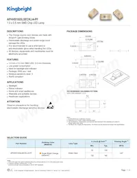 APHHS1005LSECK/J4-PF Datasheet Cover