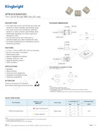 APTB1612LSURKCGKC Datasheet Cover