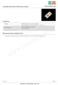 FHA1105P-TR Datasheet Cover