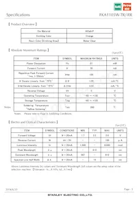 FKA1105W-TR Datasheet Page 3