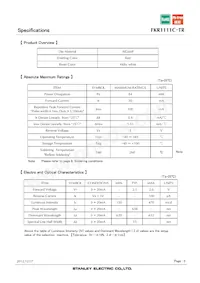 FKR1111C-TR數據表 頁面 3