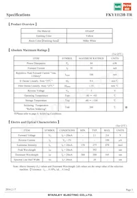 FKY1112H-TR Datasheet Page 3