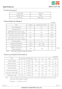 FKY1113F-TR Datasheet Page 3