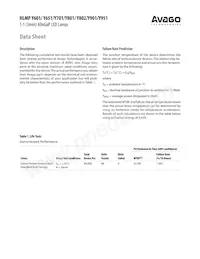 HLMP-Y801-JPP00 Datasheet Cover
