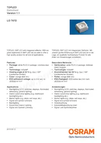 LO T67D-U2AA-24-1-20-R18-Z Datasheet Cover