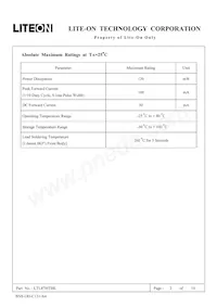 LTL87HTBK 데이터 시트 페이지 2