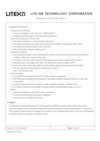 LTL911CBKS5 Datasheet Pagina 12