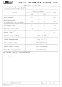 LTST-C195TBKGKT Datasheet Page 3