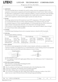 LTST-C195TBKGKT Datasheet Pagina 10