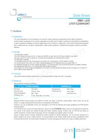 LTST-C250KGKT Datasheet Pagina 9