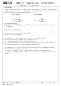 LTST-S270TGKT Datasheet Pagina 11