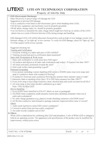 LTW-87HD4B Datasheet Pagina 9