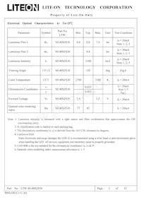 LTW-M140SZS30 Datasheet Pagina 3