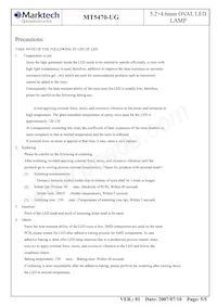 MT5470-UG Datasheet Pagina 6