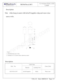MT5470A-LWT Datasheet Page 2