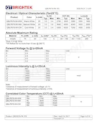 QBLP676-IW-NW Datasheet Page 4