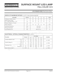 QTLP650DRGBTR Datasheet Page 2