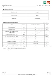 SG1111C-2405-TR Datasheet Page 3