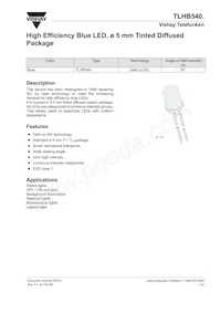 TLHB5401 데이터 시트 표지