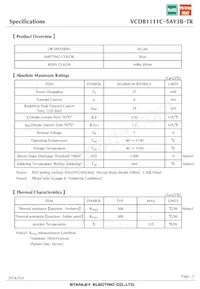 VCDB1111C-5AY3B-TR Datasheet Page 3