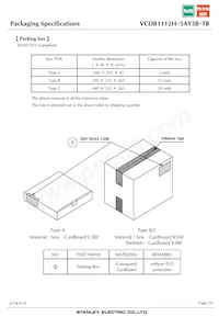 VCDB1112H-5AY3B-TR Datasheet Pagina 14