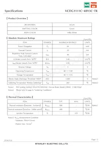 VCDG1111C-4BY3C-TR數據表 頁面 3
