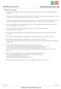 VCFW1151CDS-TR Datasheet Page 14