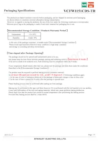 VCFW1151CDS-TR Datasheet Page 15