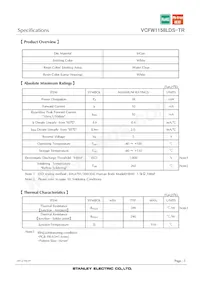 VCFW1158LDS-TR Datasheet Page 3