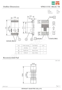 VFHL1111C-4B23C-TR 데이터 시트 페이지 2