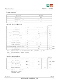 VFSR1104LS-TR Datasheet Page 3