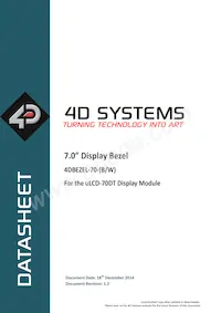 4D-BEZEL-70W Datasheet Cover