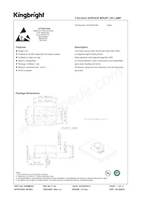 AA3528ZGSK Datasheet Cover