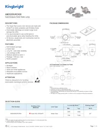 AM2520SURCK09 Datasheet Cover