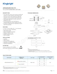 APB3025SURKCGKC-F01 Datasheet Cover
