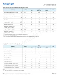 APFA2507QBDSEEZGKC Datasheet Page 2