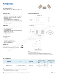 APG0603SURC-TT Datasheet Cover
