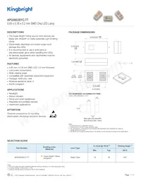 APG0603SYC-TT Datasheet Cover