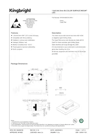 APHB1608ZGSURKC Datasheet Cover