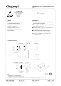 APHB1608ZGSYKJ3C Datasheet Cover