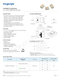 APHBM2012LSURKZGKC Datasheet Cover