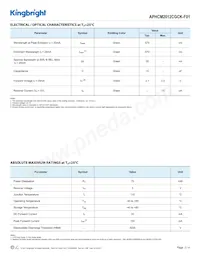 APHCM2012CGCK-F01 Datasheet Page 2