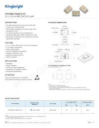 APHCM2012QBC/D-F01 Datasheet Cover