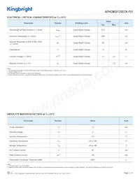 APHCM2012SECK-F01 Datasheet Page 2
