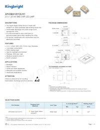 APHCM2012SYCK-F01 Datasheet Cover
