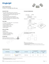 APL3015SYCK-F01 Datasheet Cover